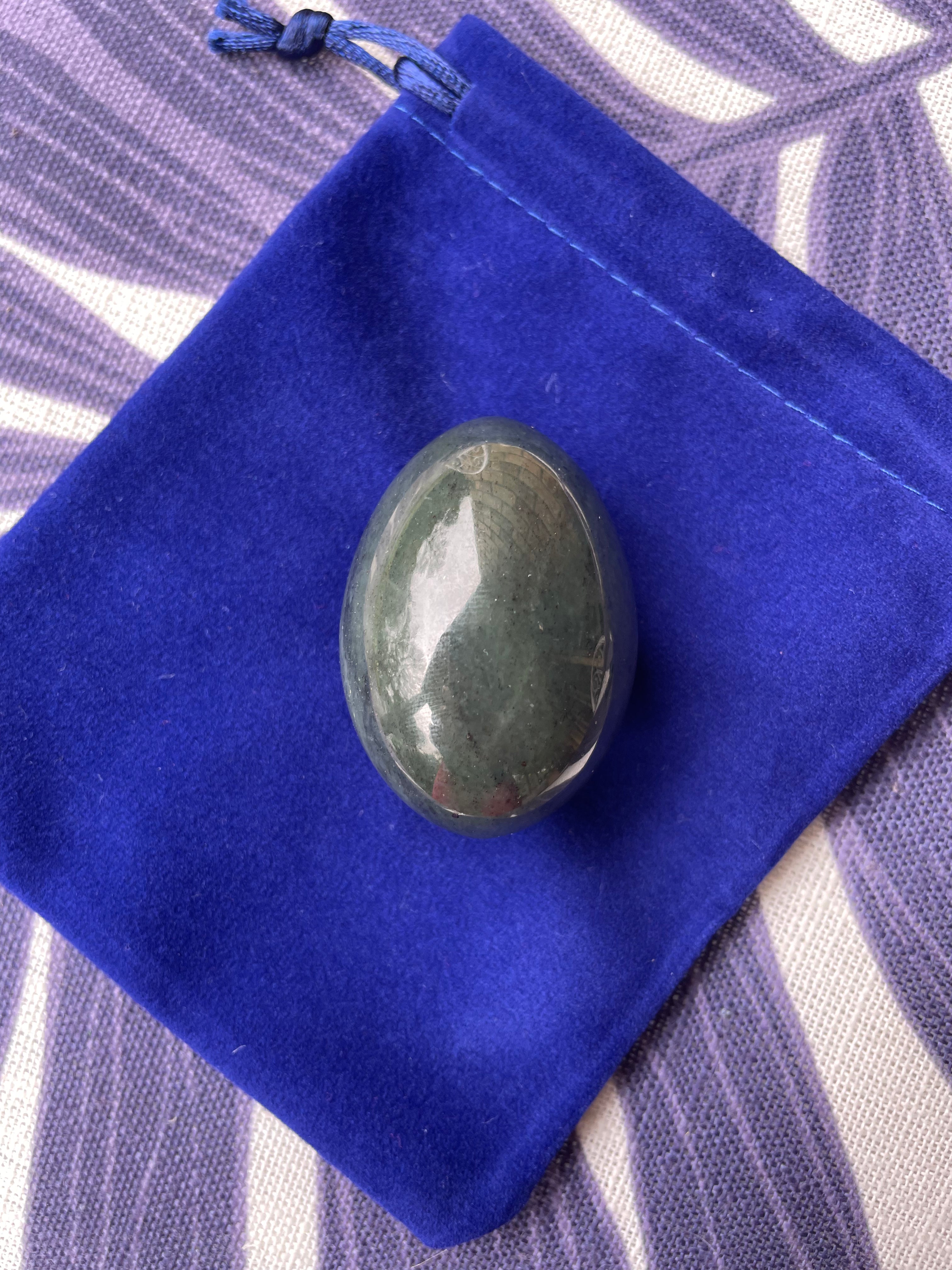 Love Stone Nephrite Jade Yoni Egg Trio Set | GIA Certified