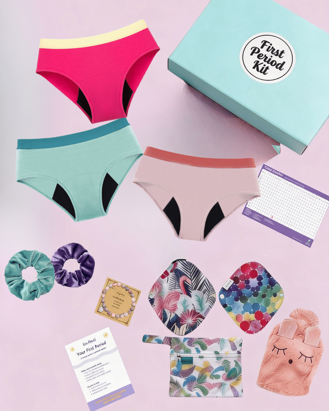 First Period Kit | Gift Set for Teens and Tweens - Teen Underwear