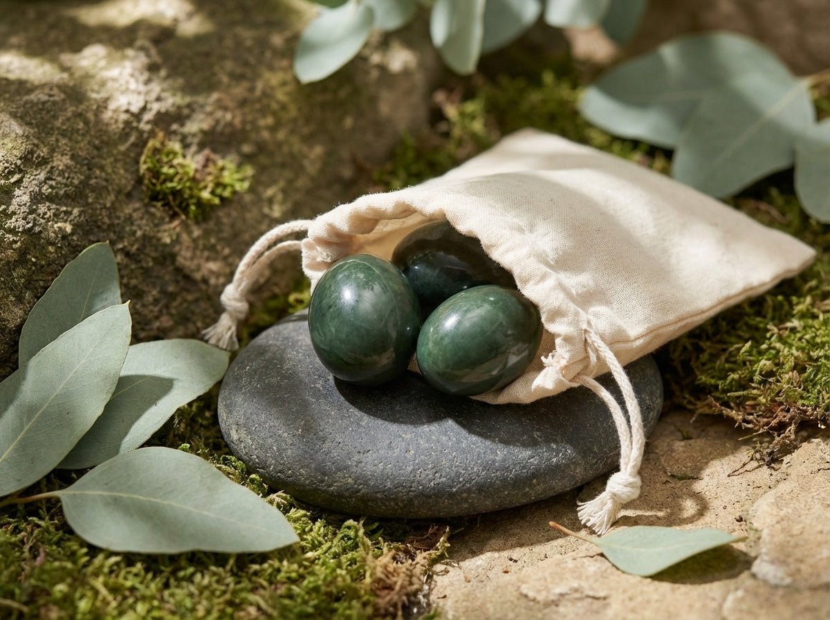 Nephrite Jade Strength & Balance Yoni Eggs - Yoni Eggs
