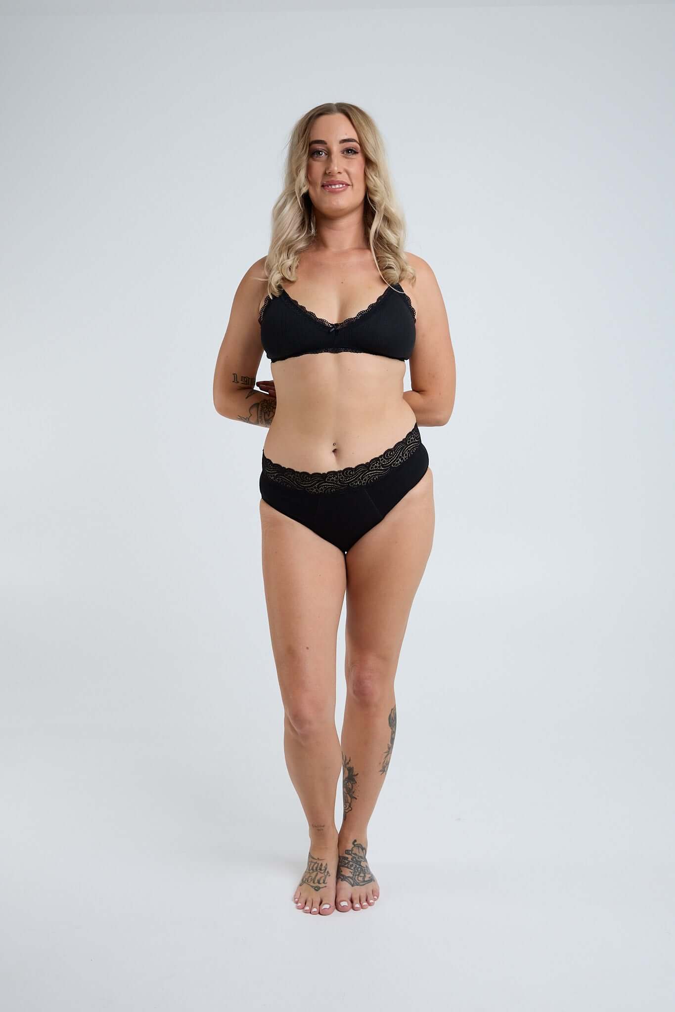 Orgaknix Super Lace High Waist Period Brief - Underwear