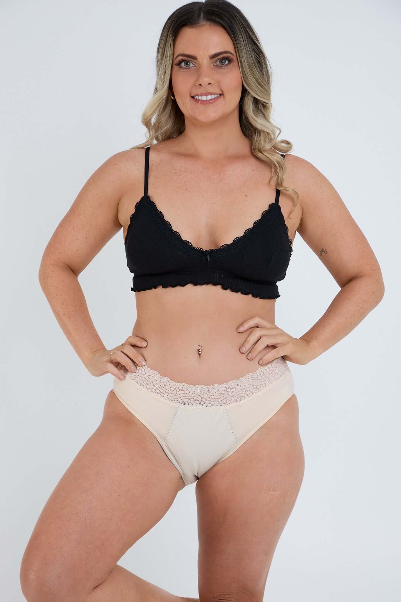Orgaknix Super Lace High Waist Period Brief - Underwear