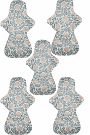 Eco Pad Overnight Pack (5 Overnight Pads, wet bag) - Feminine Pads & Protectors