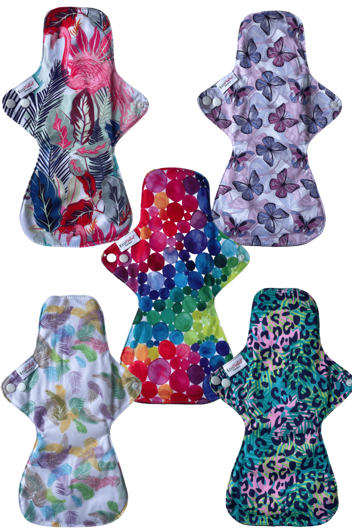 Eco Pad Overnight Pack (5 Overnight Pads, wet bag) - Feminine Pads &amp; Protectors
